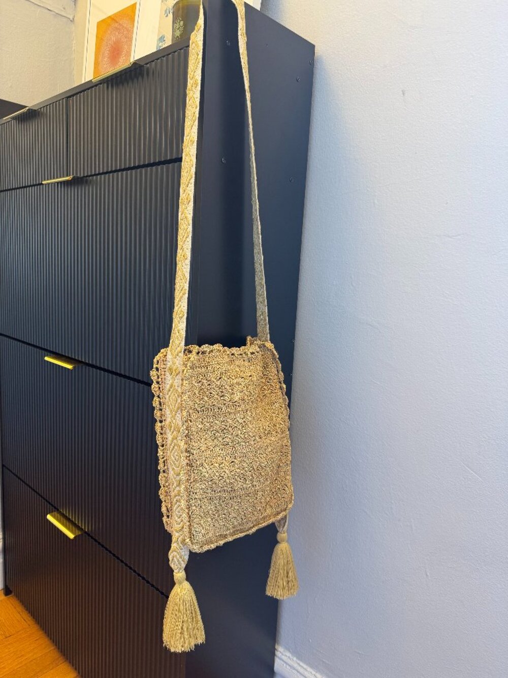 Vanessa Bruno Crochet Raffia Crossbody Bag - Picture 2 of 7